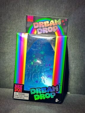 NeeDoh Dream Drop with Splat Stand - Blue NWT